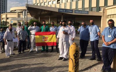 Los cazadores siguen luchando contra el COVID-19: donan mascarillas para el Ramón y Cajal y para todo un pueblo